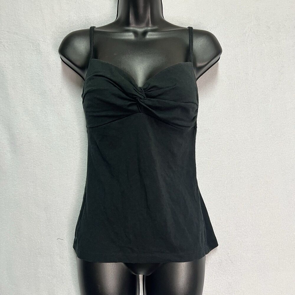 Body by Victoria Black Padded Cami Tank Top Size M Y2K Model Off Duty Capsule